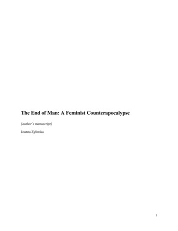 The End Of Man: A Feminist Counterapocalypse