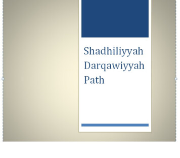Shadhiliyyah Darqawiyyah Path Notes And Text