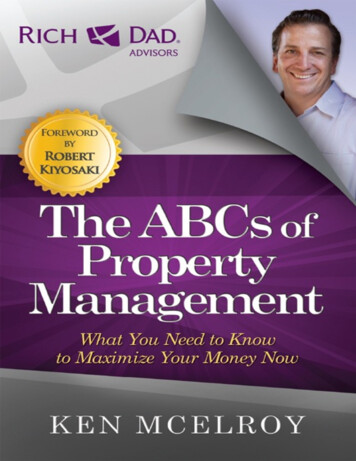 The ABCs Of Property Management. What You Need To Know To .