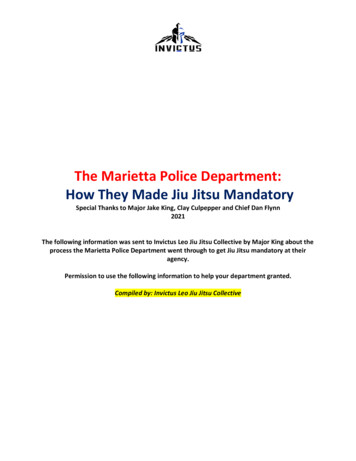 The Marietta Police Department: How They Made Jiu Jitsu .