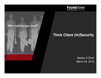 Thick Client (In)Security - OWASP