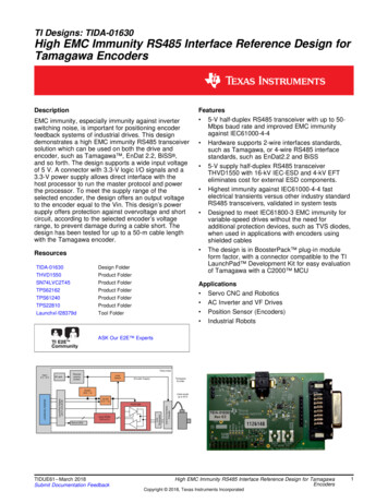 High EMC Immunity RS485 Interface Reference Design