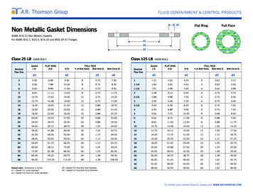 D3 Non Metallic Gasket Dimensions - A.R. Thomson