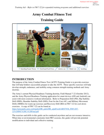 Army Combat Fitness Test Training Guide - Military