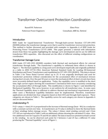 Transformer Overcurrent Protection Coordination