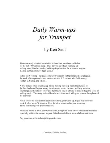 Daily Warm-ups For Trumpet - Lonoke Middle School