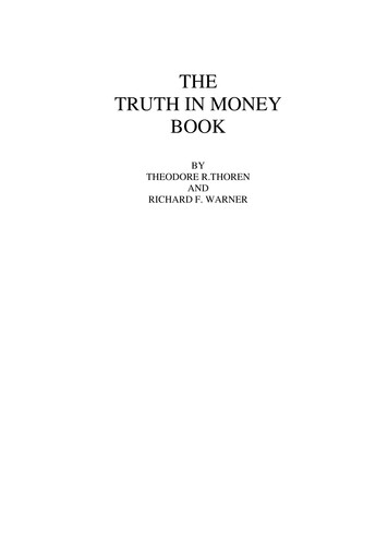 THE TRUTH IN MONEY BOOK - WordPress 