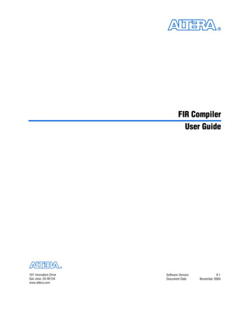 FIR Compiler User Guide - Florida State University