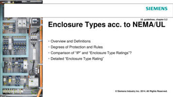 Enclosure Types Acc. To NFPA - C&E Advanced Tech