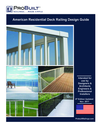 American Residential Deck Railing Design Guide