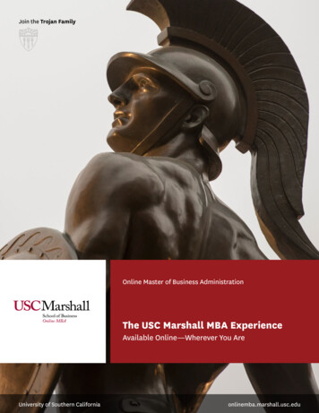 The USC Marshall MBA Experience