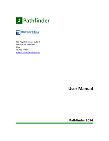 Pathfinder User Manual - Thunderhead Eng