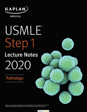 USMLE Step 1 Lecture Notes 2020: Pathology (Kaplan Test Prep)