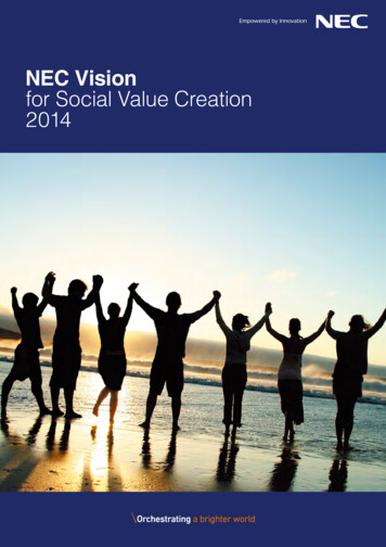 NEC Vision For Social Value Creation 2014