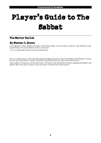Player’s Guide To The Sabbat