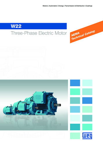 Three-Phase Electric Motor NEMA Technical Catalog