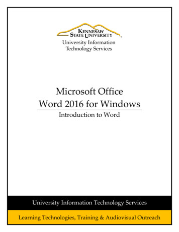 Microsoft Office Word 2016 For Windows