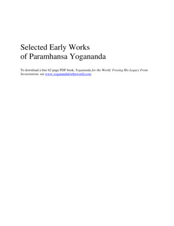 Selected Early Works Of Paramhansa Yogananda