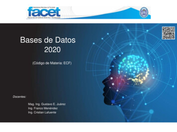 Bases De Datos 2020 - UNT