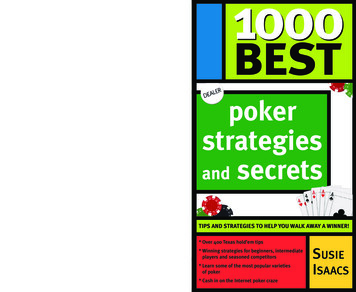 1 A POKER PRO! 00 0 Best 1000 Poker - Pókerklúbburinn Bjólfur