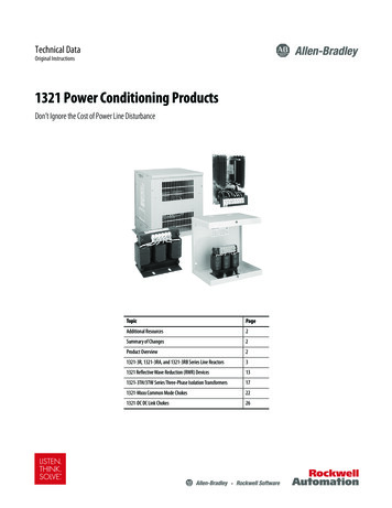 1321 Power Conditioning Products - Rockwell Automation