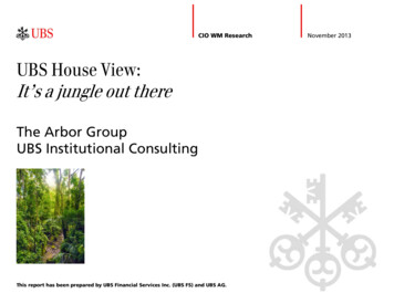 UBS House View: It's A Jungle Out There
