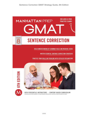 Sentence Correction GMAT Strategy Guide, 6th Edition - Collegedunia
