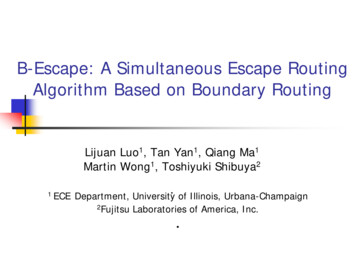 B-Escape: A Simultaneous Escape Routing Algorithm Based On Boundary Routing