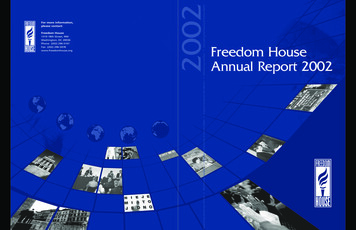 FRHS - Annual Report - Freedom House