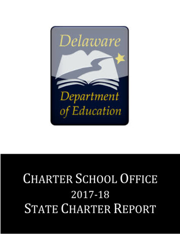 CHARTER SCHOOL OFFICE - Delaware Department Of Education