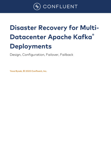 Disaster Recovery For Multi- Datacenter Apache Kafka . - Confluent