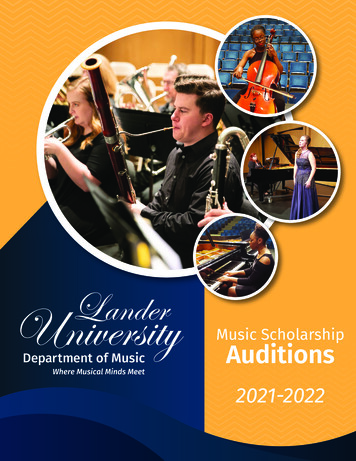 Music Scholarships - Lander University