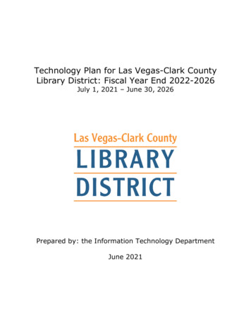 Technology Plan Template - Las Vegas-Clark County Library District