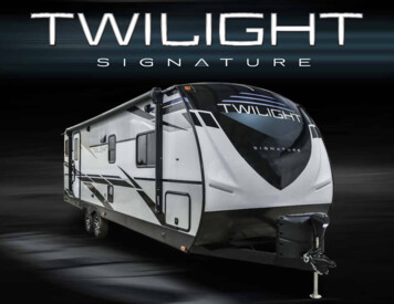 Twilight Signature, A Luxury Ultra-lite Travel Trailer, Was Designed .