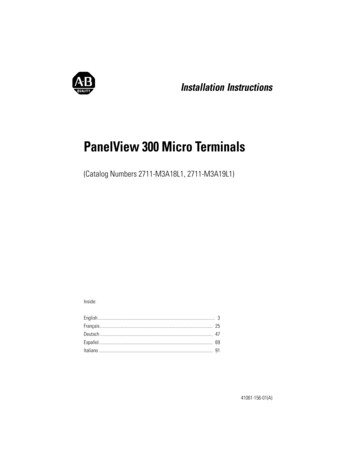 PanelView 300 Micro Terminals - Rockwell Automation