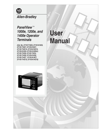 2711E-6.17, PanelView 1000e/1200e/1400e User Manual - Rockwell Automation