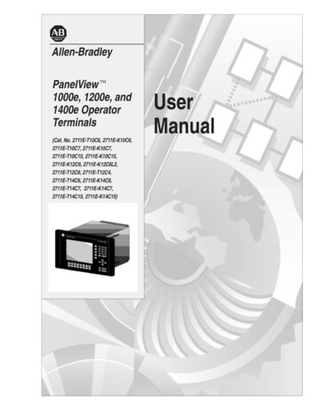 2711E-821, PanelView 1000e/1200e/1400e User Manual - Rockwell Automation