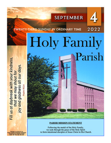 Holy Family - EChurch Bulletins