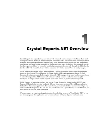 Crystal Reports Overview