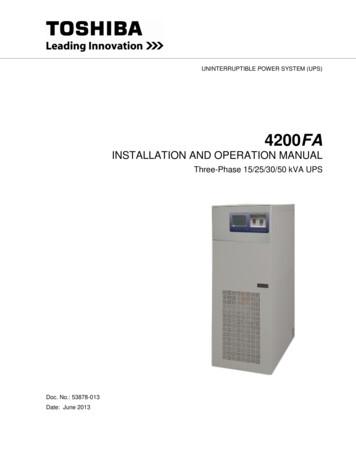 Installation And Operation Manual - Qps