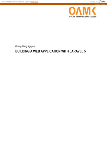 Quang Hung Nguyen BUILDING A WEB APPLICATION WITH LARAVEL 5 - CORE