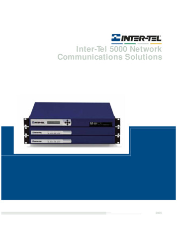 Inter-Tel 5000 Network Communications Solutions