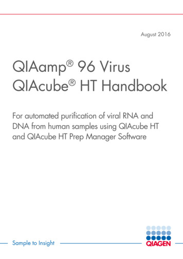 QIAamp 96 Virus QIAcube HT Handbook - Labettor 