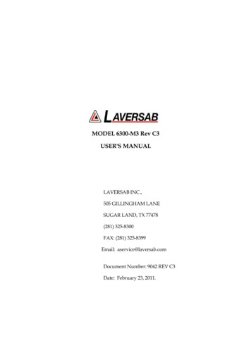 6300-M3 Rev C2 Manual - Laversab Inc.