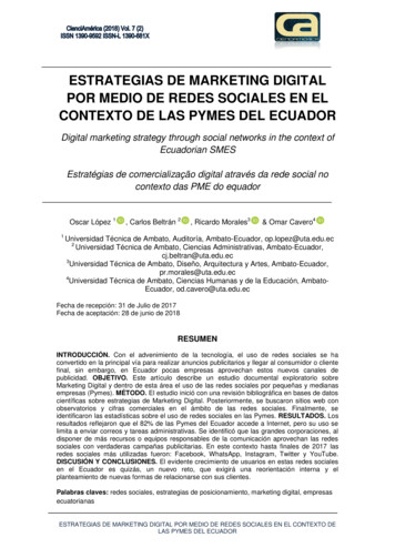 ESTRATEGIAS DE MARKETING DIGITAL POR MEDIO DE REDES SOCIALES . - Dialnet