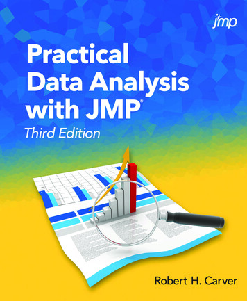 Practical Data Analysis With JMP Third Edition - SAS Support