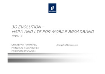 3G Evolution - HSPA And LTE For Mobile Broadband - Semantic Scholar