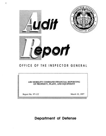 Air Mobility Command Financial Reporting L: } : ;Wm