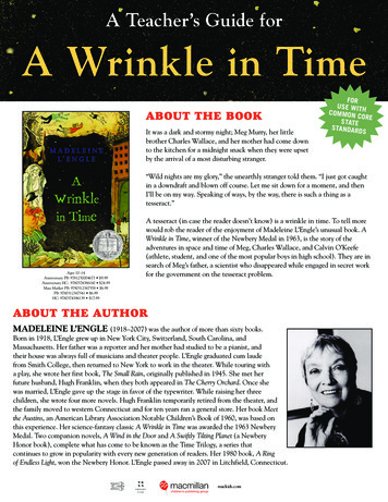 A Teacher's Guide For A Wrinkle In Time - Macmillan Publishers