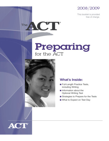 11317 AAP Prep For ACT - Quest Prep